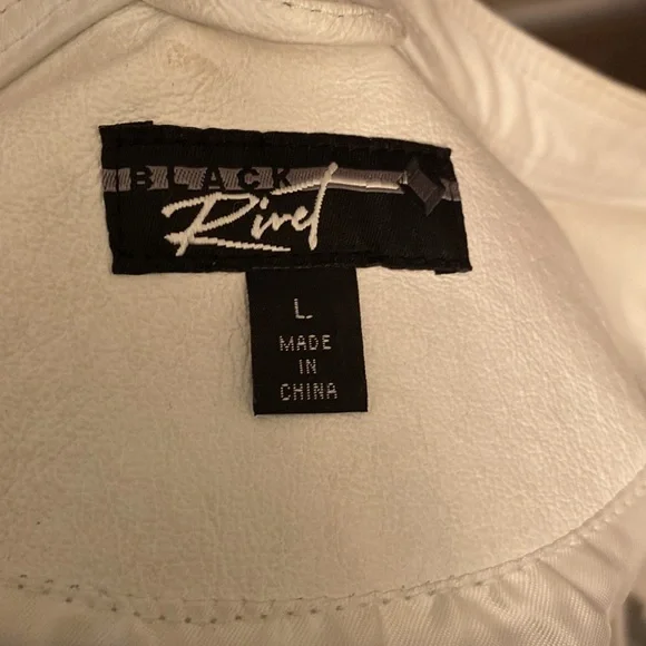 EUC Zip-up fitted leather jacket size Large - Picture 6 of 6